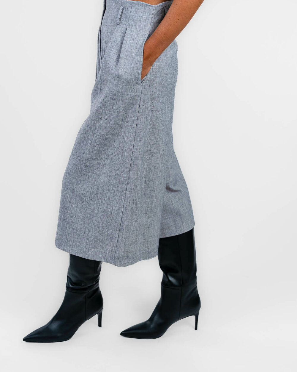 Rinascimento - Pantalone a palazzo grigio chiaro - immagine 2