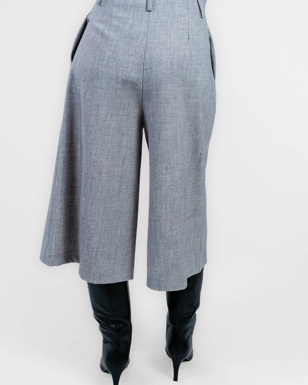 Rinascimento - Pantalone a palazzo grigio chiaro - immagine 3