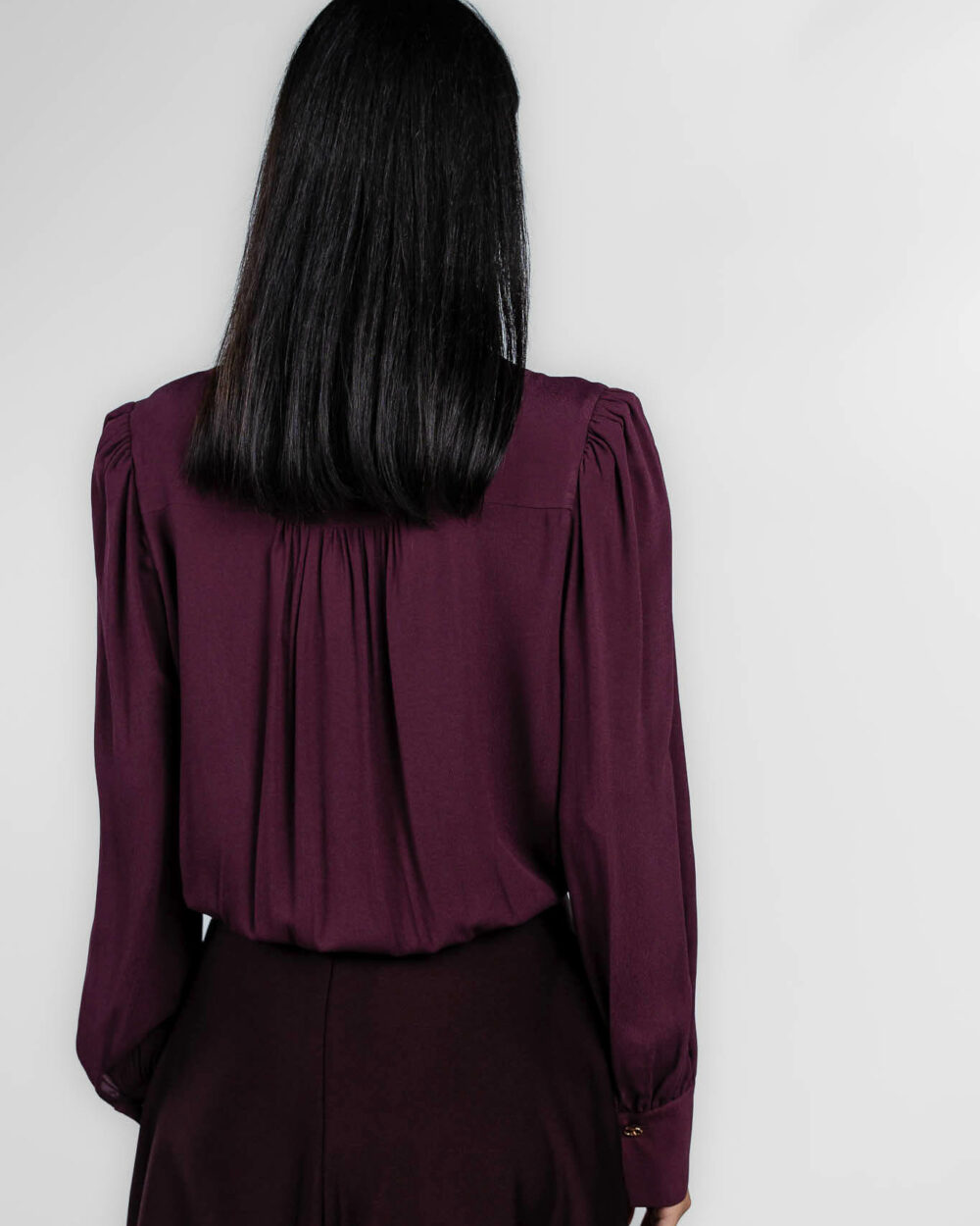 Twinset - body manica lunga bordeaux - immagine 2
