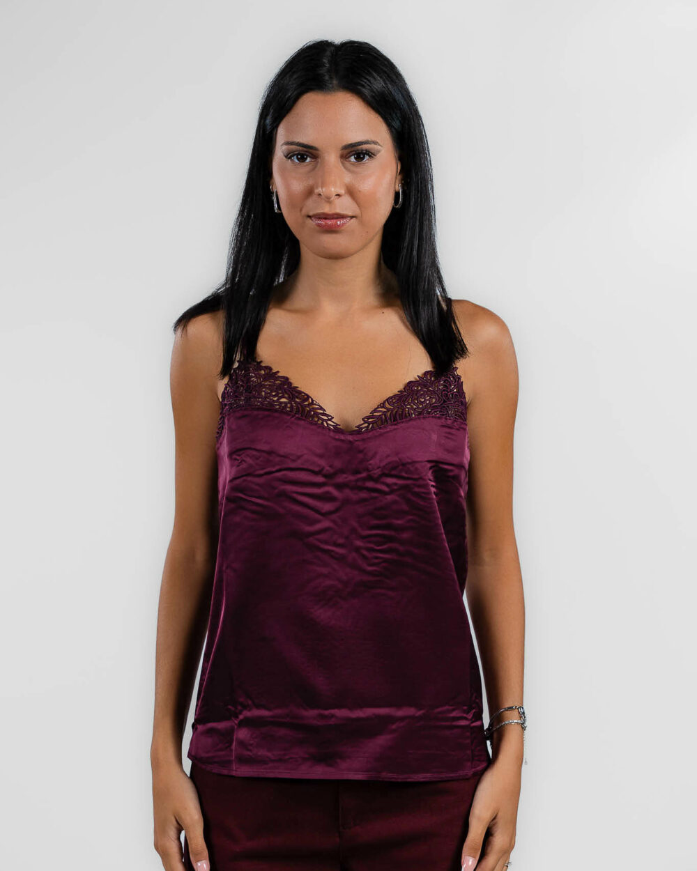 Twinset - canotta sotto giacca bordeaux