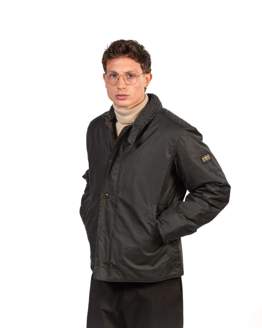 Barbour - giubbino verde - immagine 5