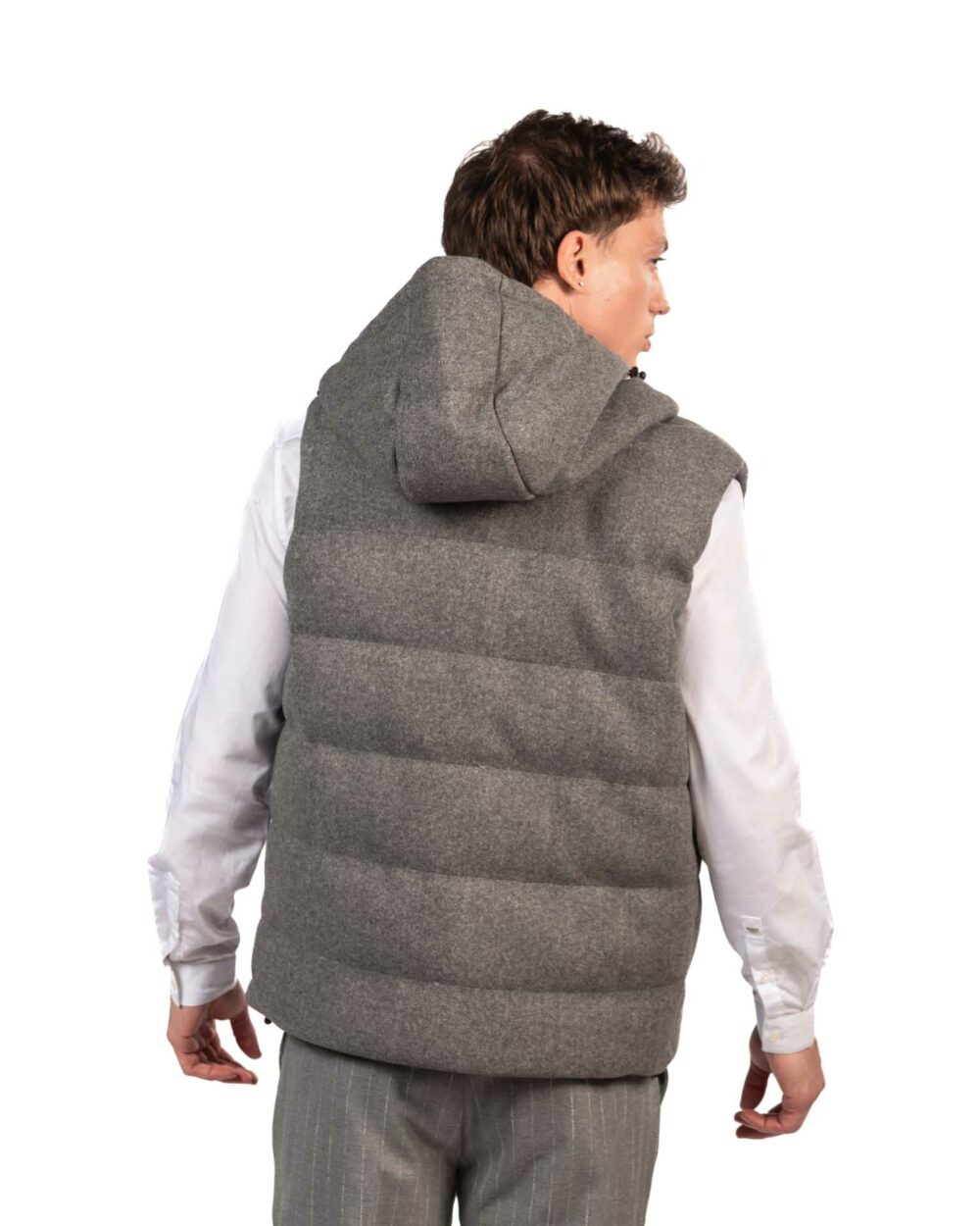 Over/d gilet grigio - immagine 3