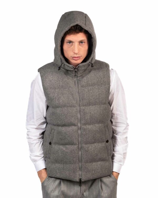 Over/d gilet grigio