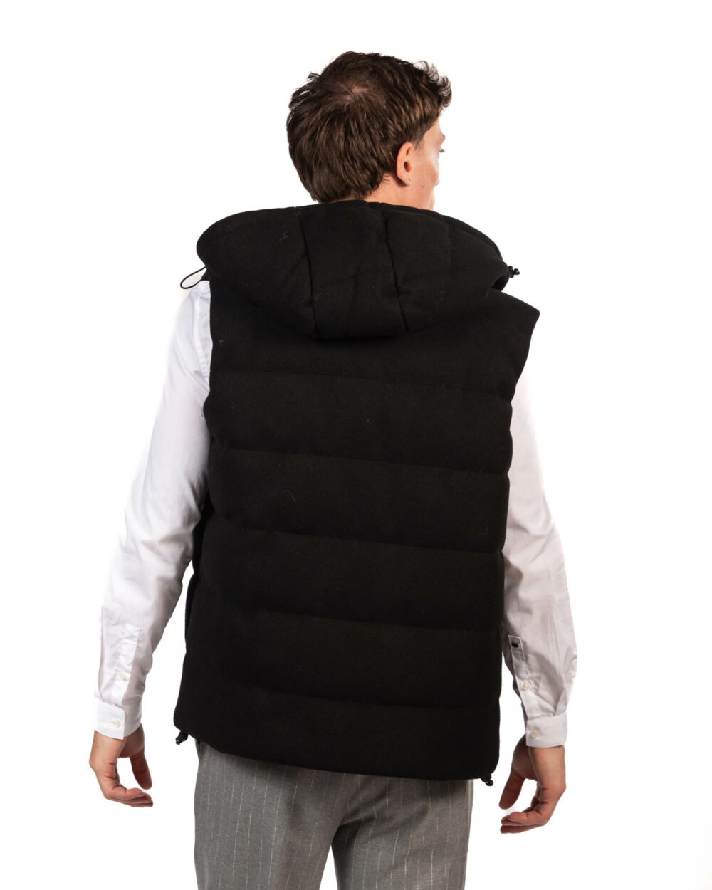 Over/d gilet nero - immagine 3