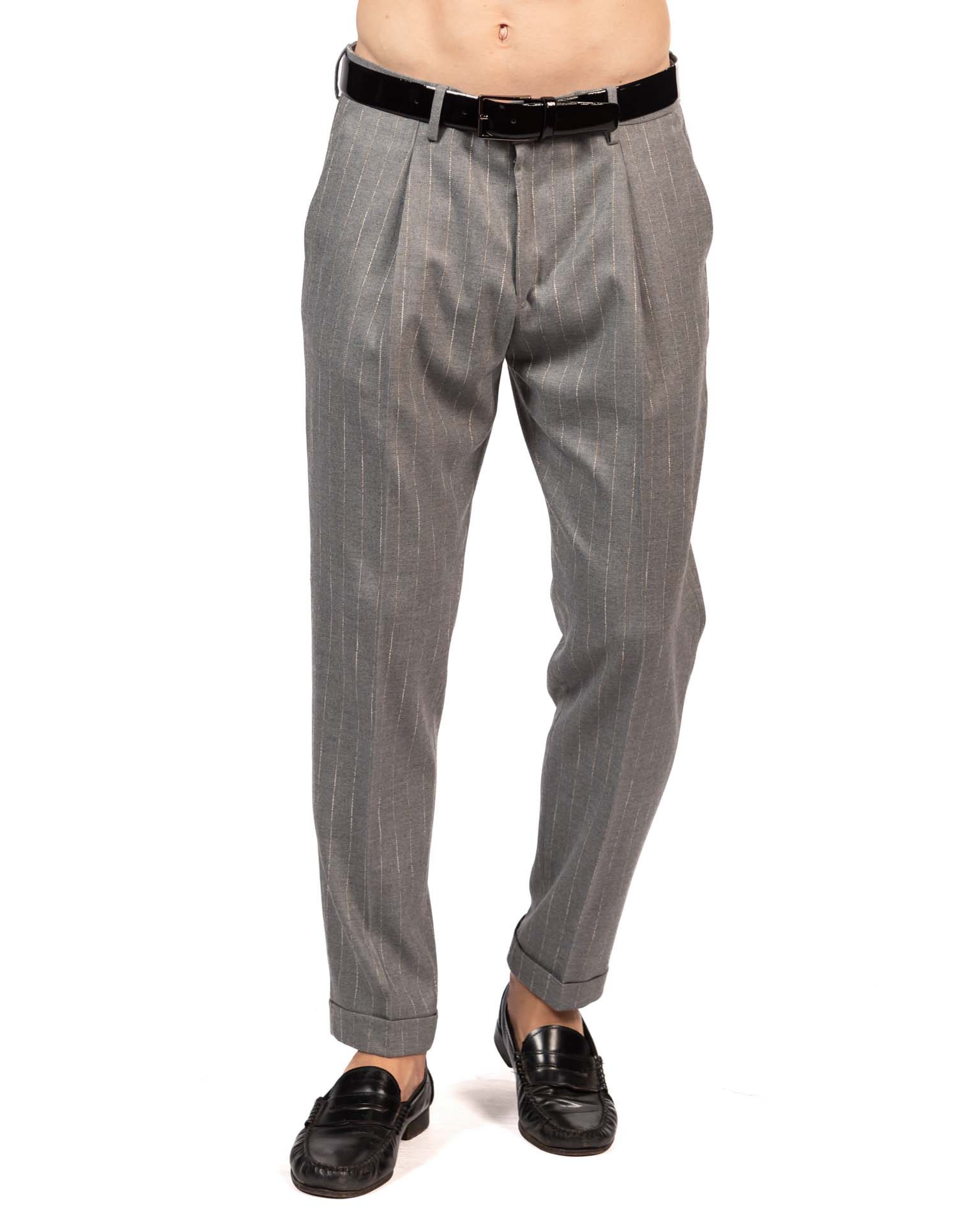 Over/d pantalone gessato