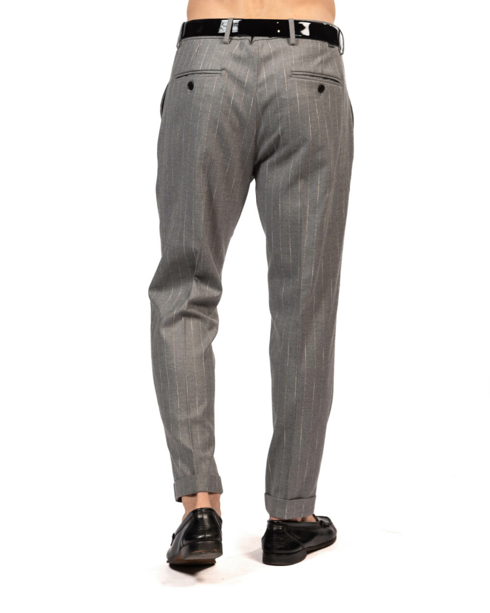 Over/d pantalone gessato - immagine 3