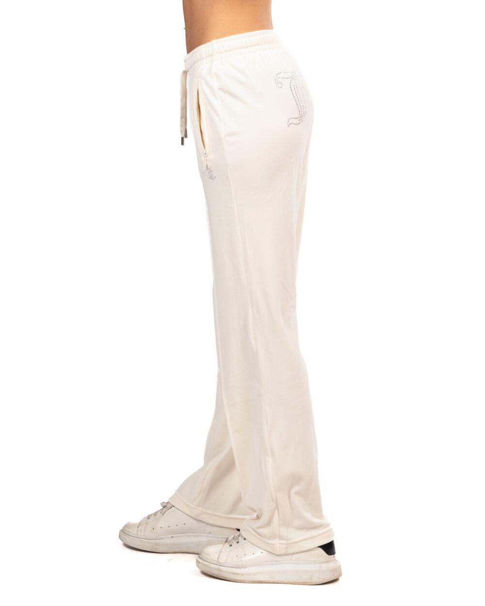 JUICY COUTURE Pantaloni della Tuta Diamante JC Logo -bianco - immagine 2
