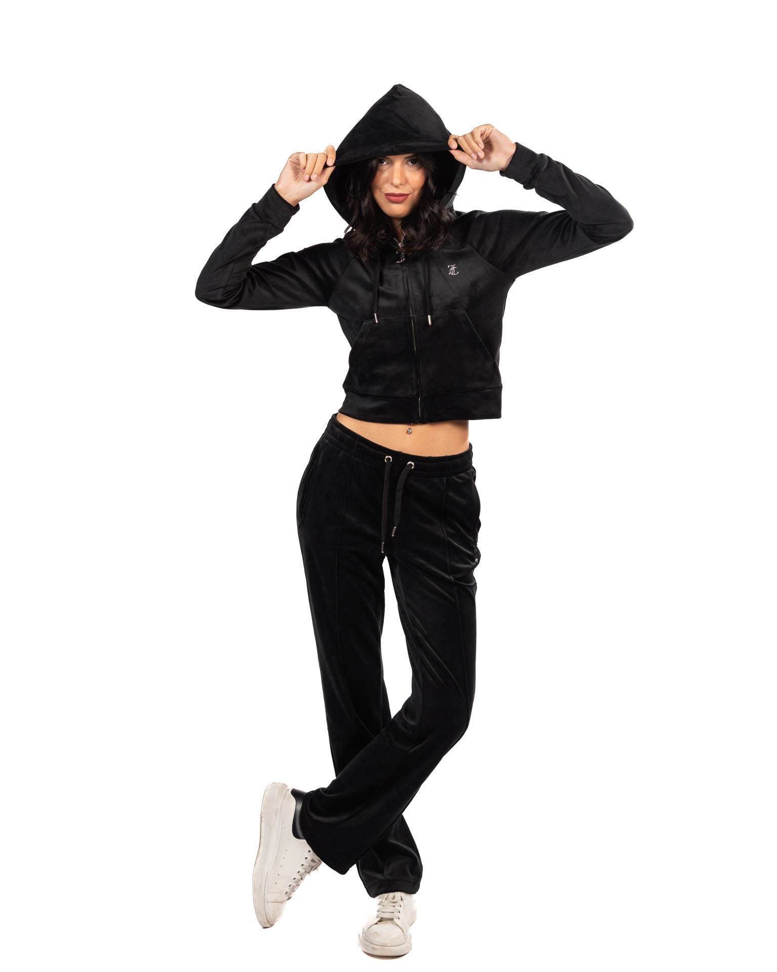 JUICY COUTURE Felpa JC Logo -nero