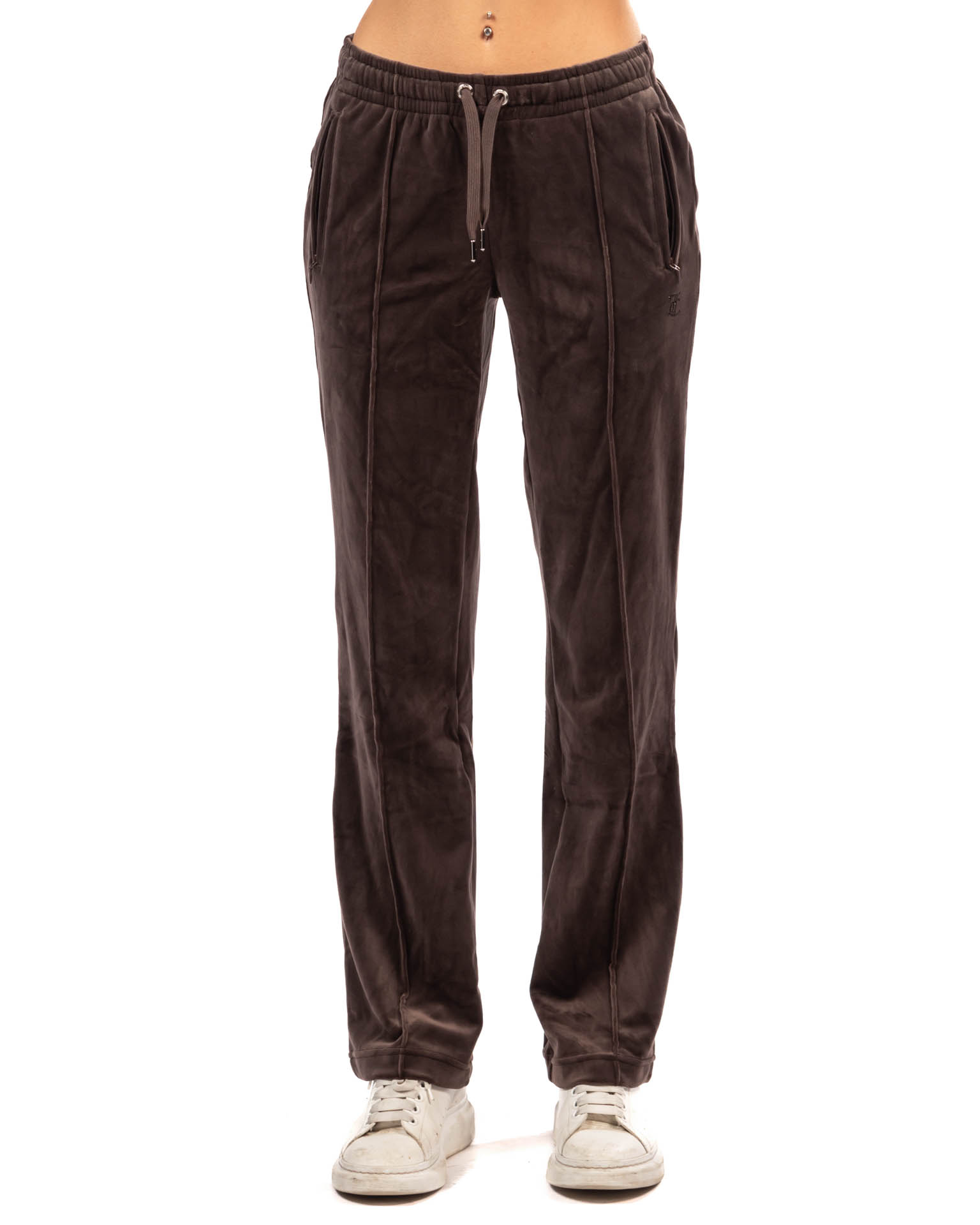 JUICY COUTURE Pantaloni della Tuta Diamante JC Logo -marrone