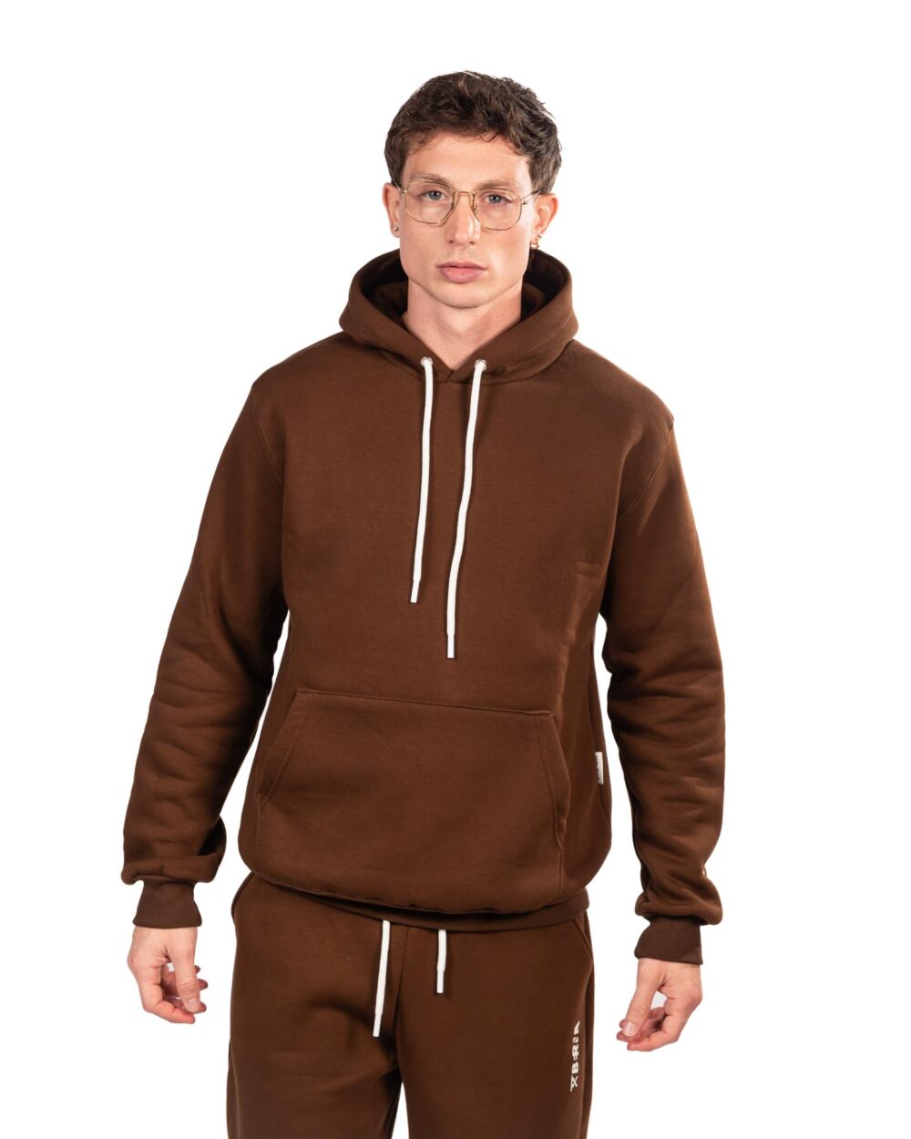 Berna felpa con cappuccio marrone