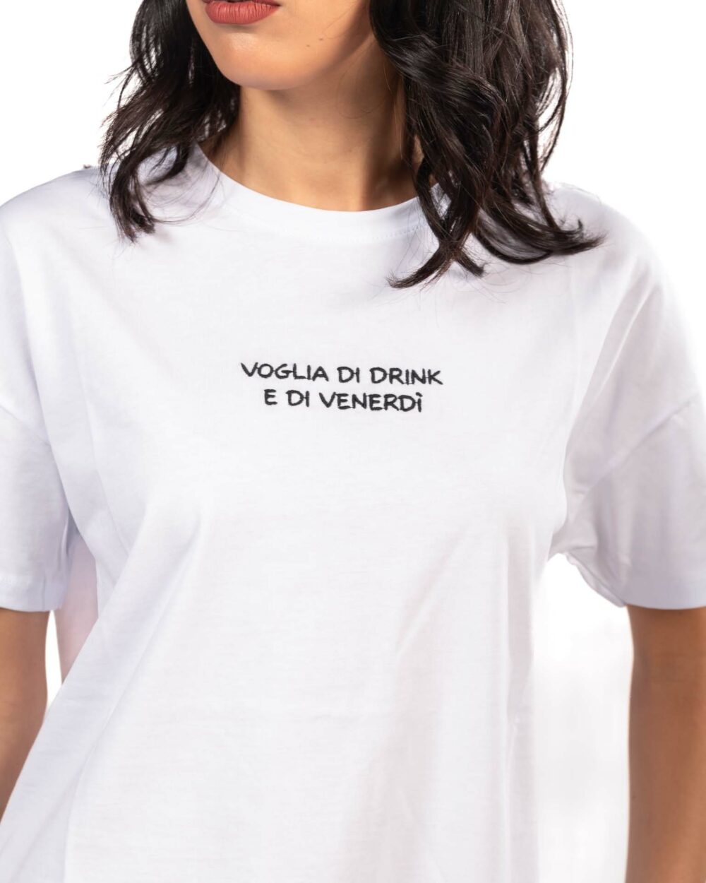 Superculture - t-shirt bianca con ricamo - immagine 3