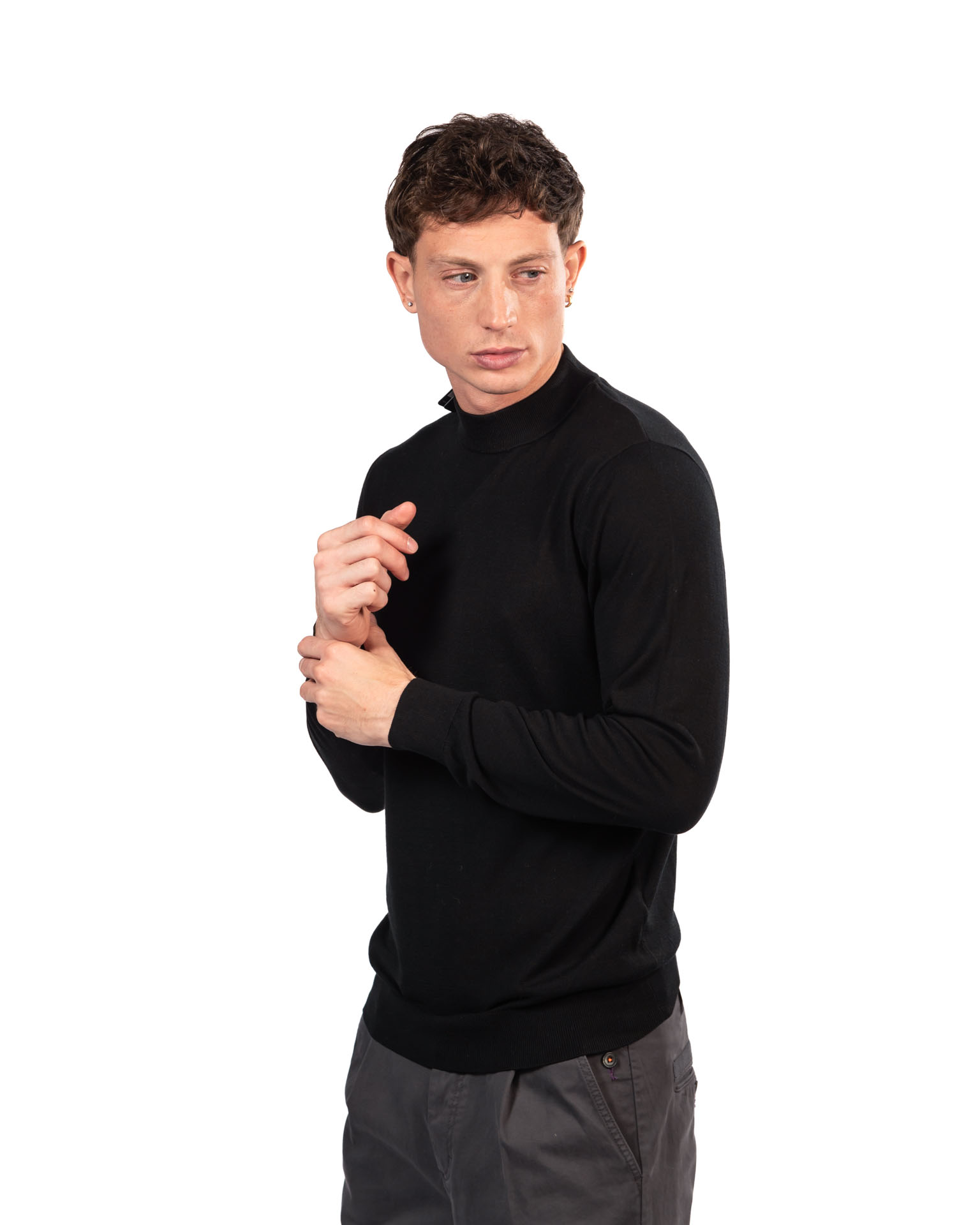Antony Morato maglione collo alto nero
