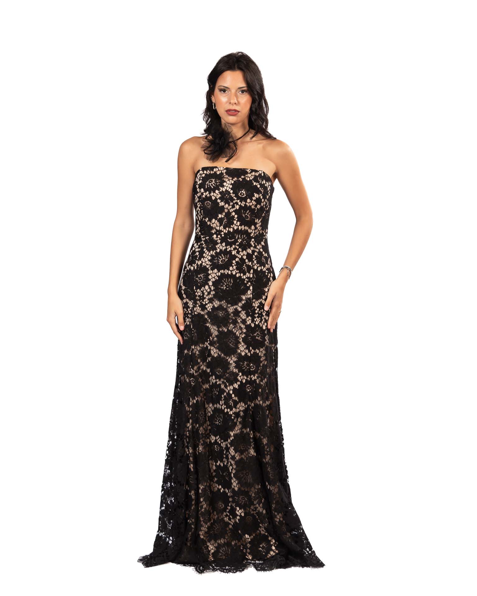Berti Mode Collection abito in pizzo nero