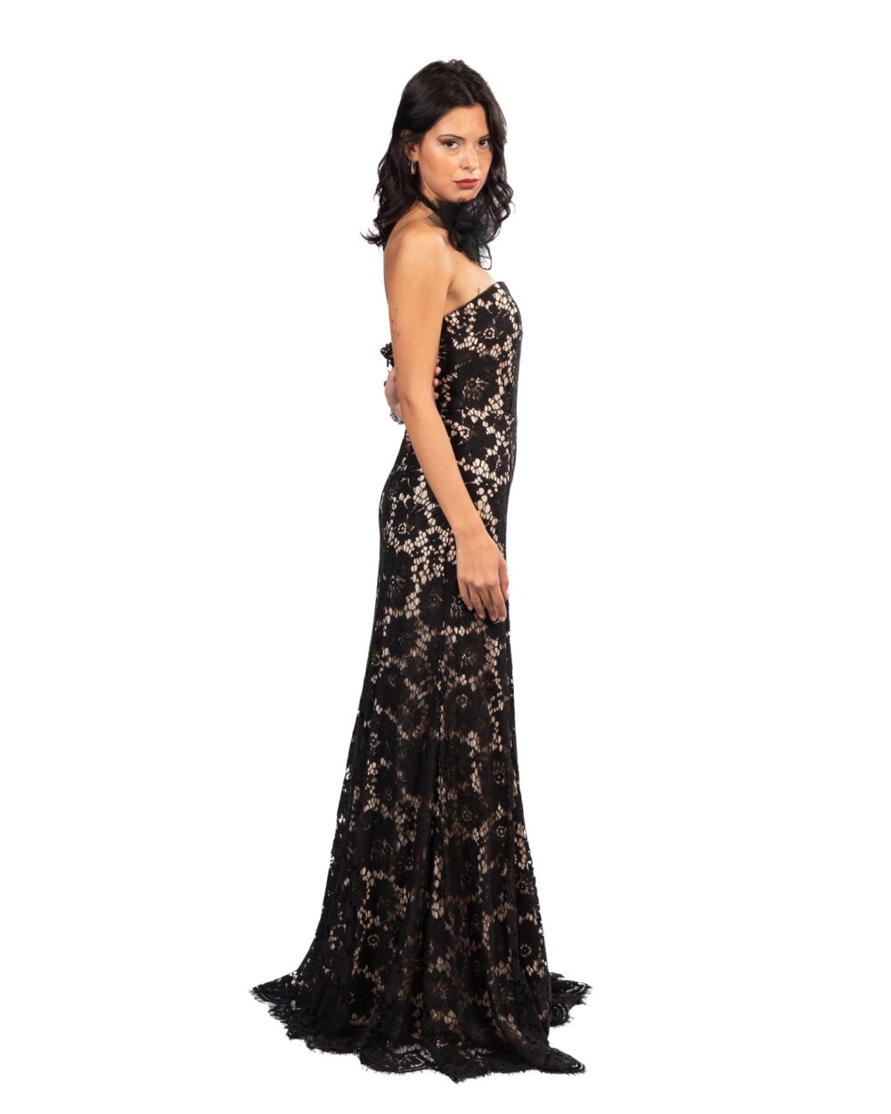 Berti Mode Collection abito in pizzo nero - immagine 4