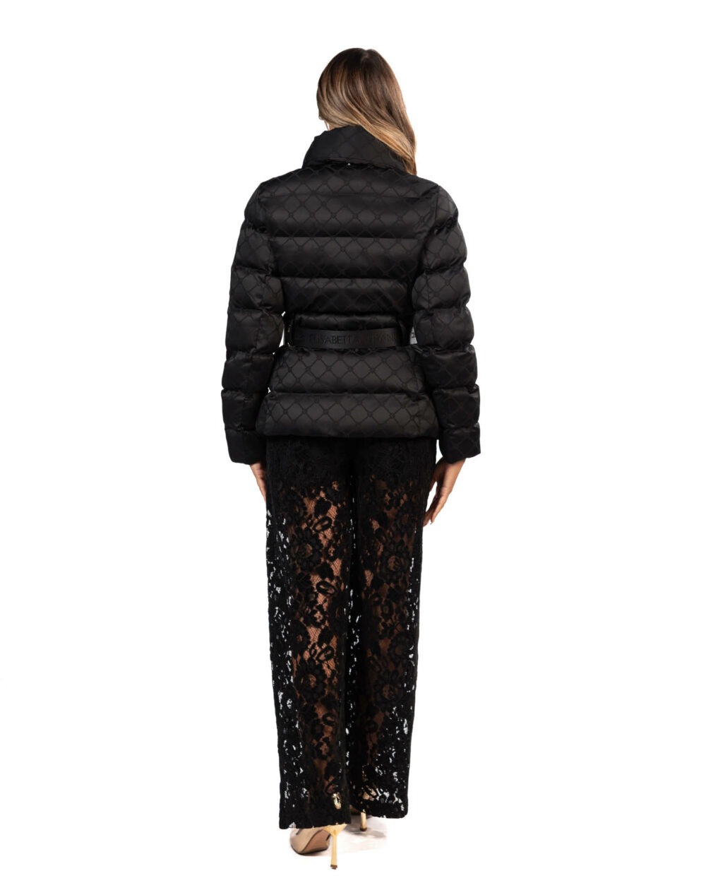 Elisabetta Franchi - piumino nero - immagine 3