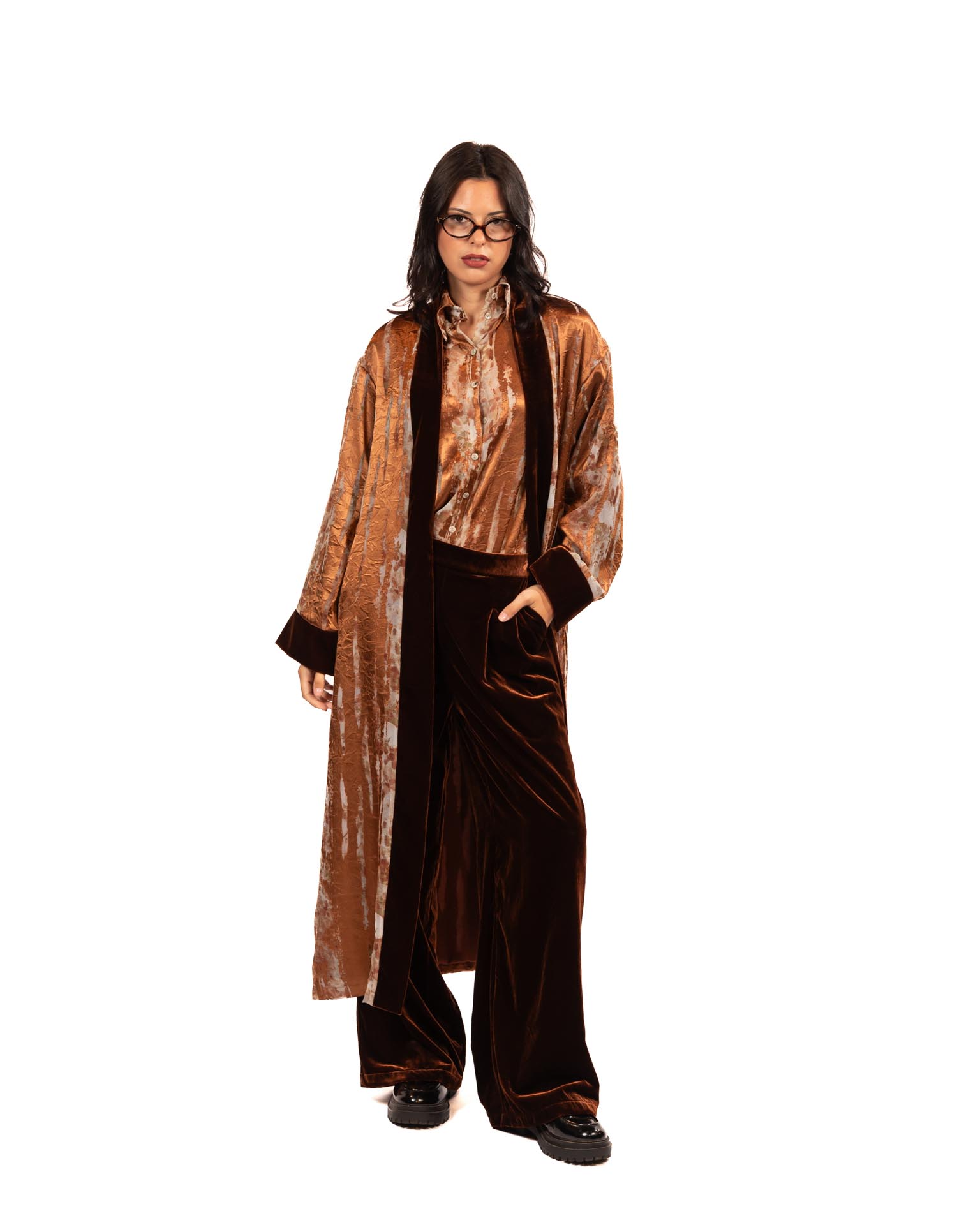 Wu side Kimono color rame