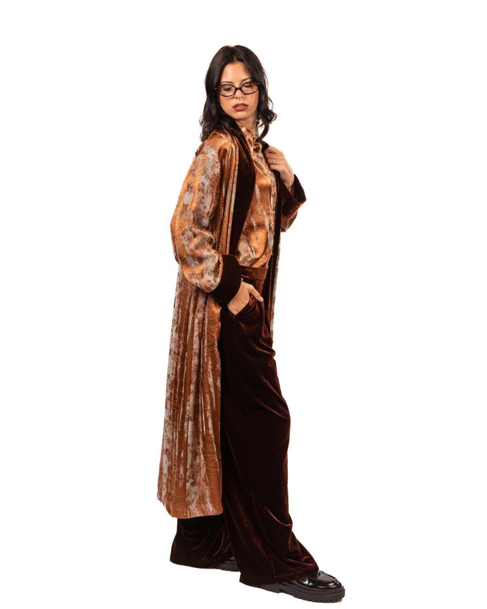 Wu side Kimono color rame - immagine 3