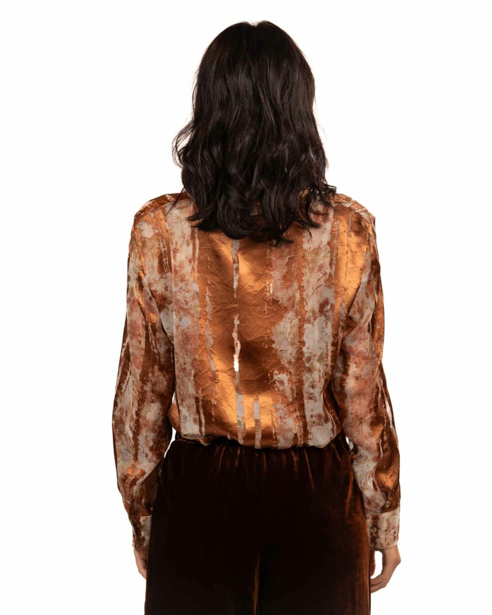 Wu side camicia color rame - immagine 3