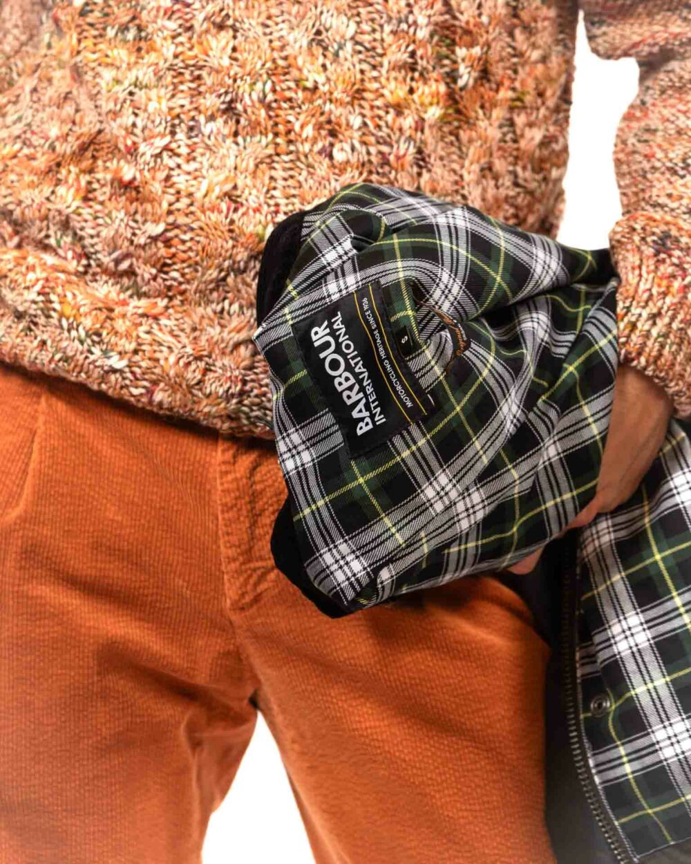 Barbour verde collo alla coreana - immagine 5
