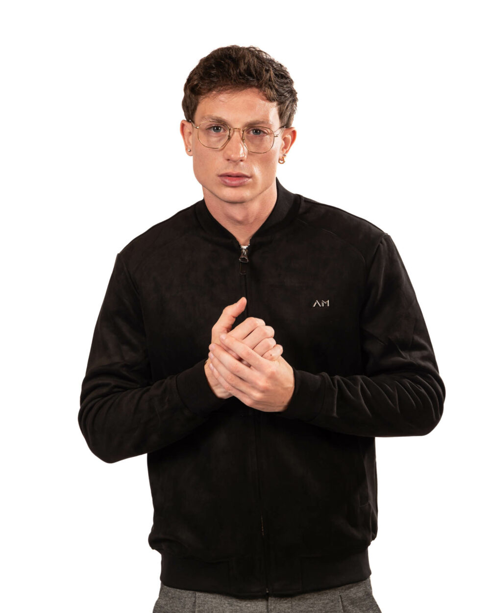 Antony morato giubbino in camoscio nero - immagine 3