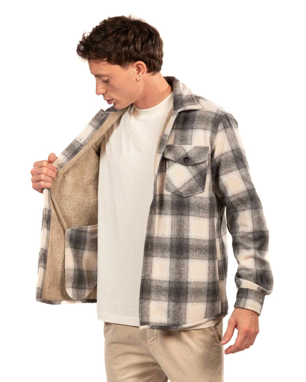 Over/d overshirt grigia - immagine 2