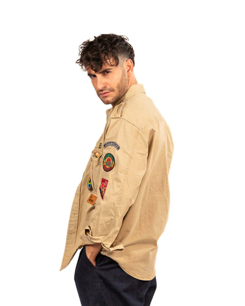 Berna overshirt beige - immagine 3
