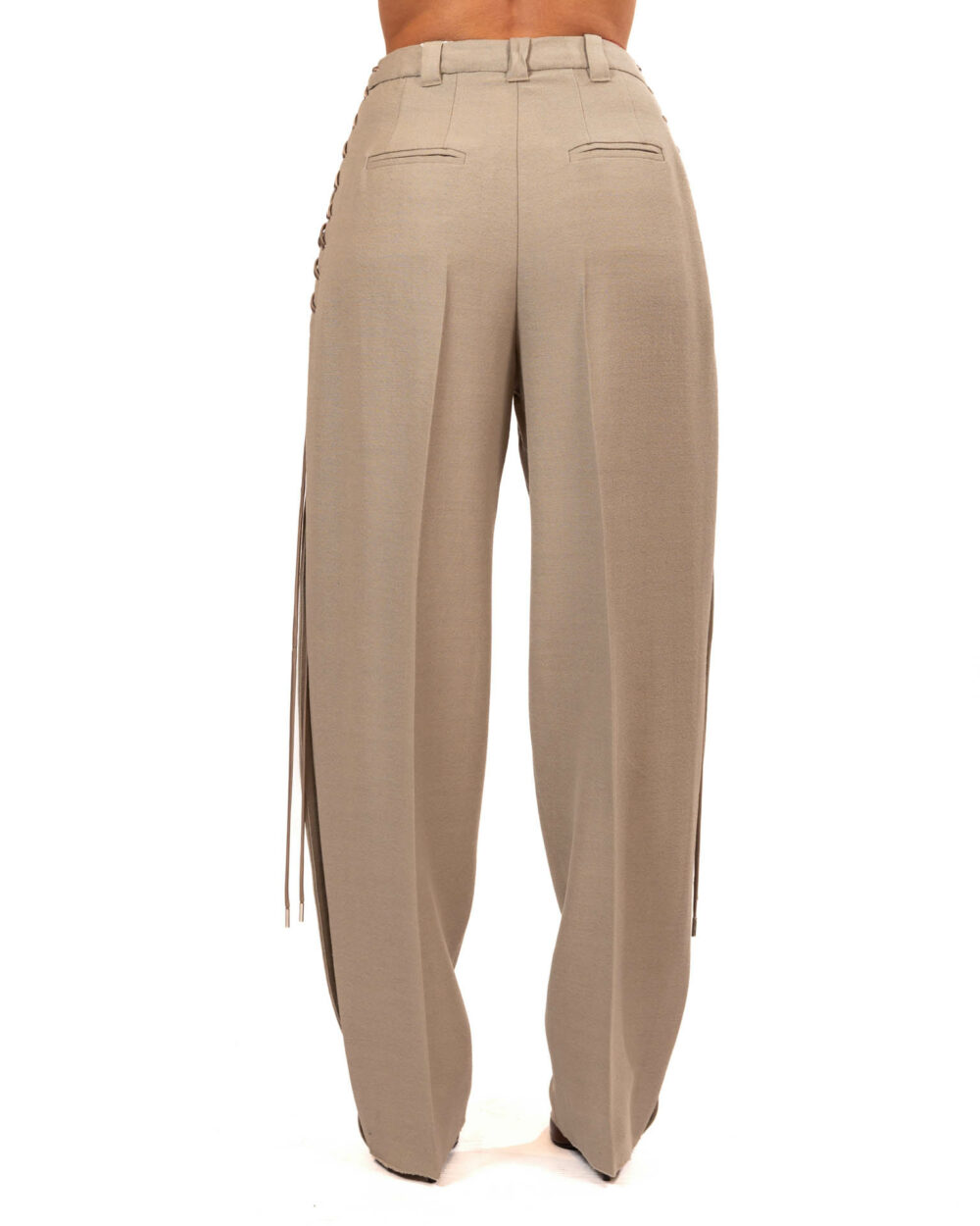 Marella Pantalone barrel con lacci - GRIGIO CHIARO - immagine 2