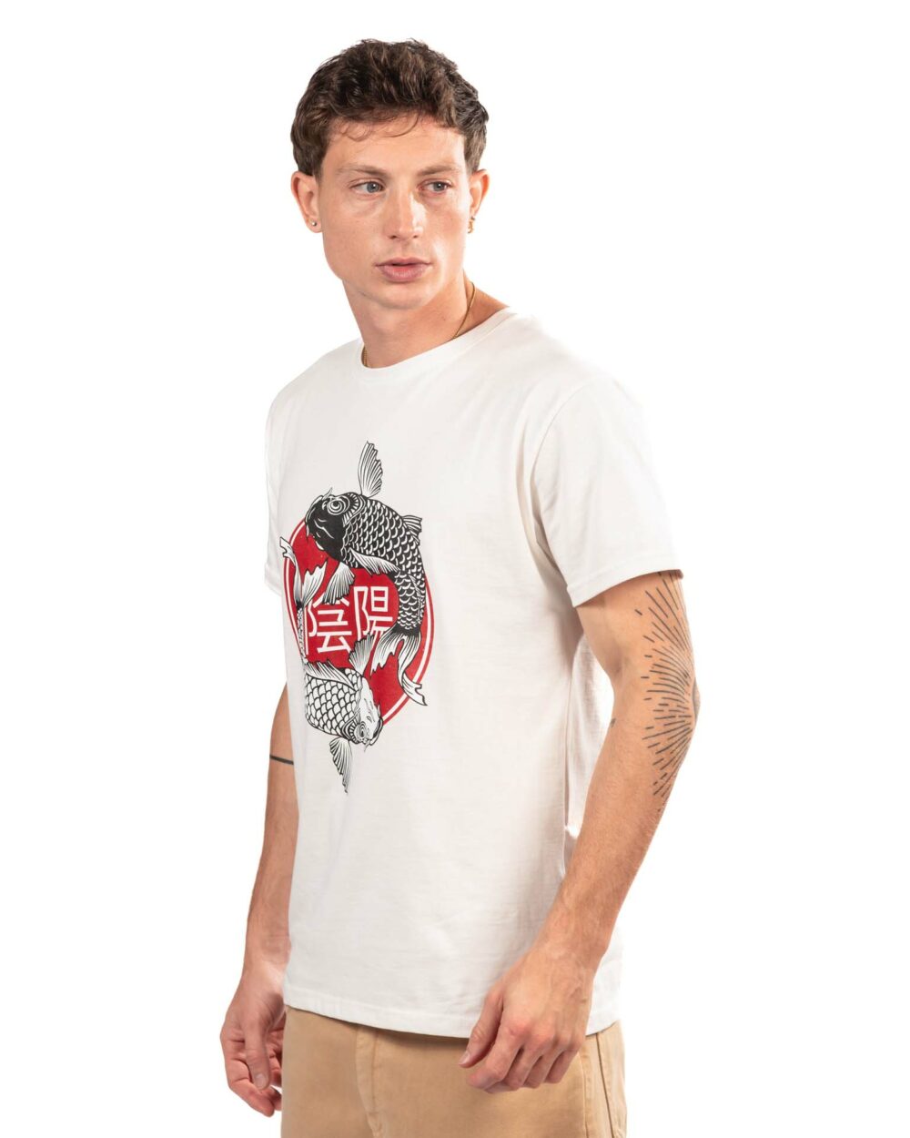 Berna t-shirt bianca con stampa nel retro - immagine 2