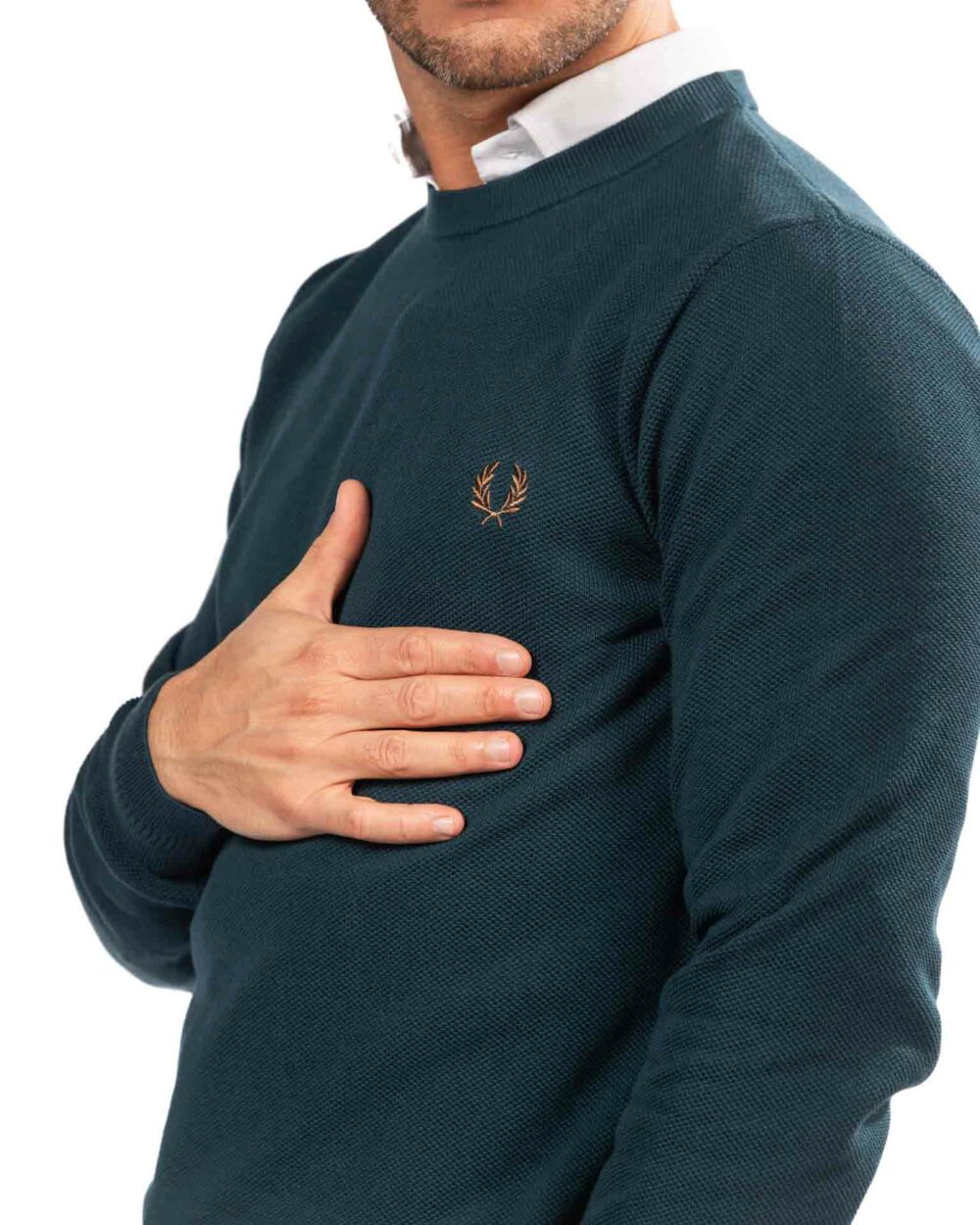 Fred Perry maglione ottanio - immagine 2