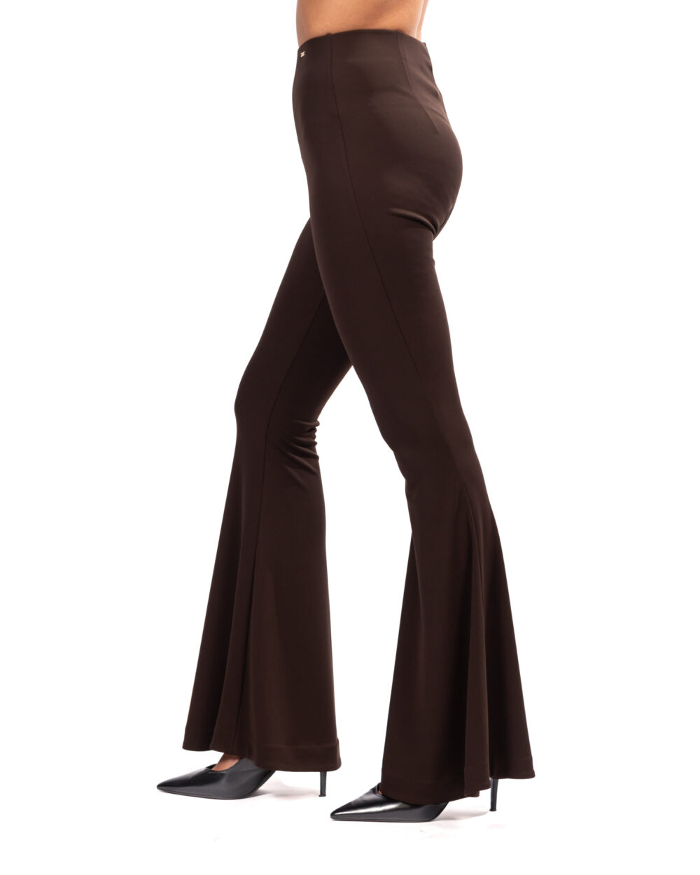Gaudì pantalone a zampa marrone - immagine 2