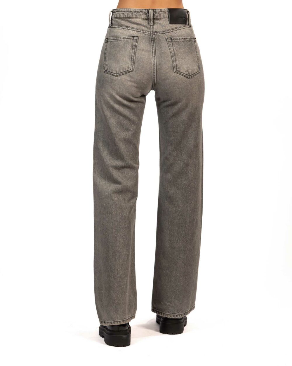 Vicolo jeans grigio brillantinato - immagine 3