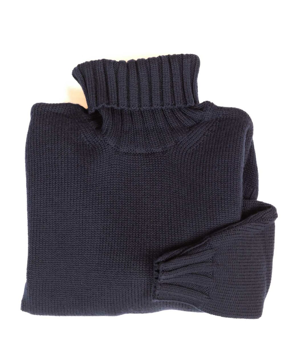 Berti mode collection maglione a collo alto blu - immagine 3