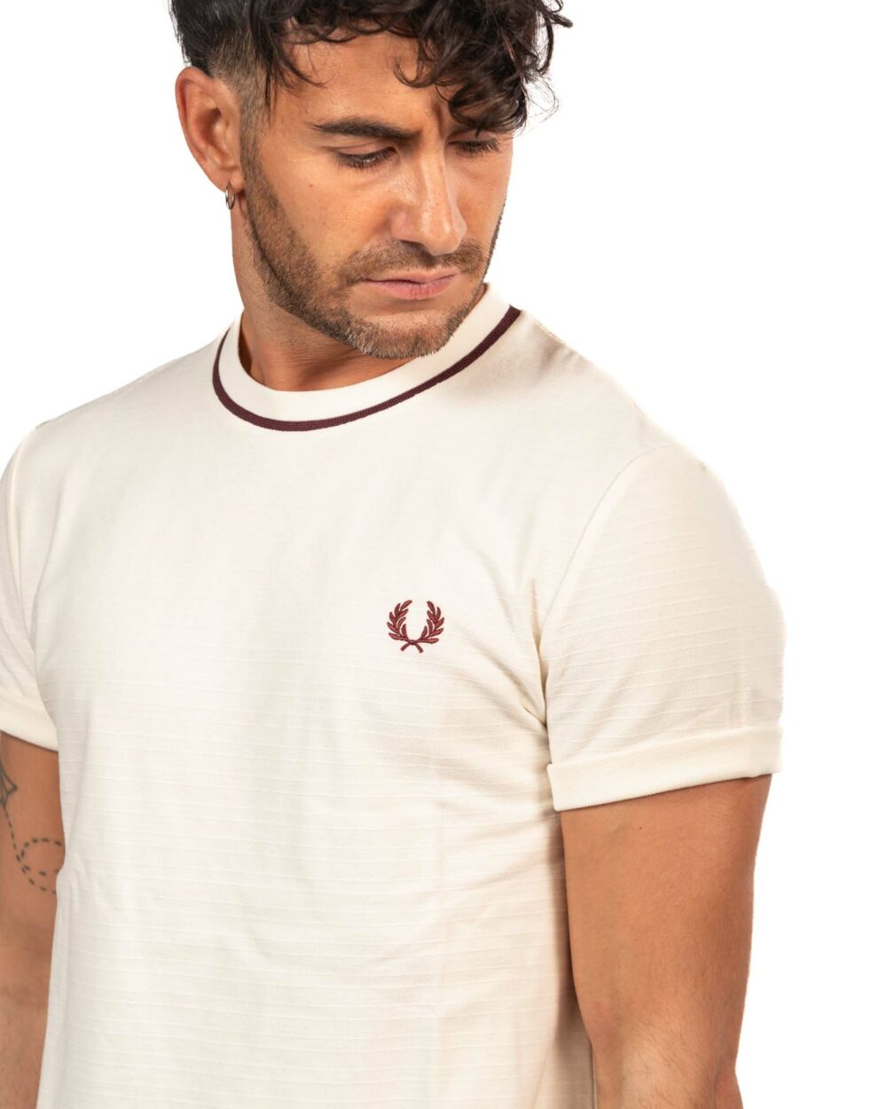 Fred perry t-shirt ecru - immagine 3