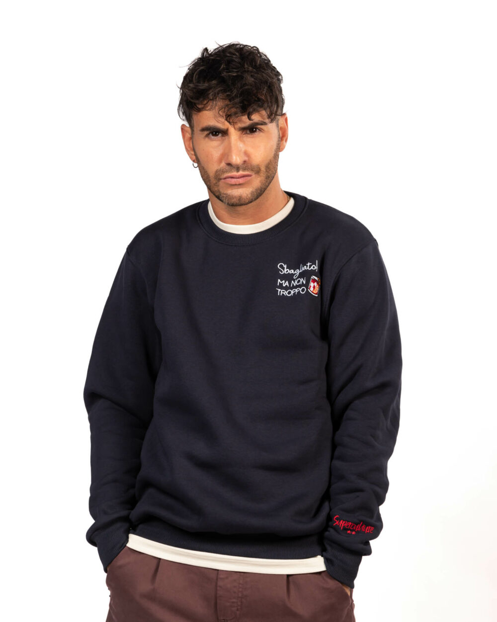 Superculture felpa blu
