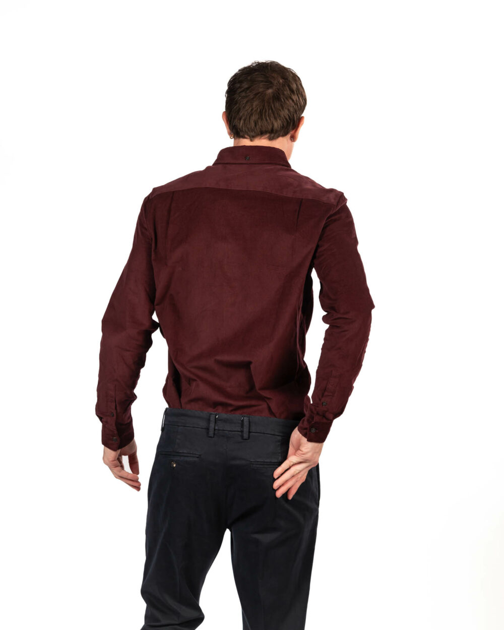 Fred Perry camicia bordeaux - immagine 3