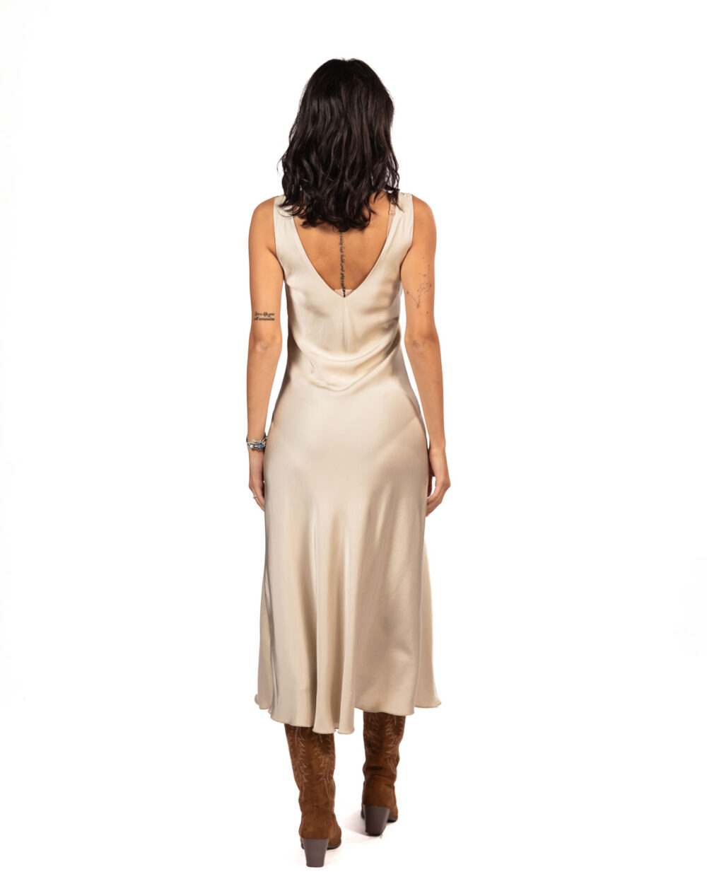 Vicolo abito midi beige - immagine 3