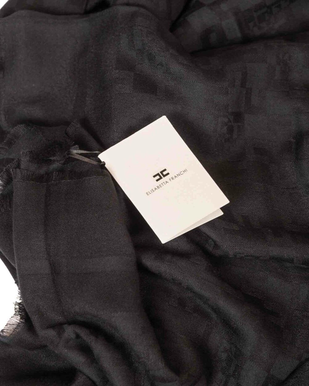 Elisabetta Franchi sciarpa con logo - immagine 2