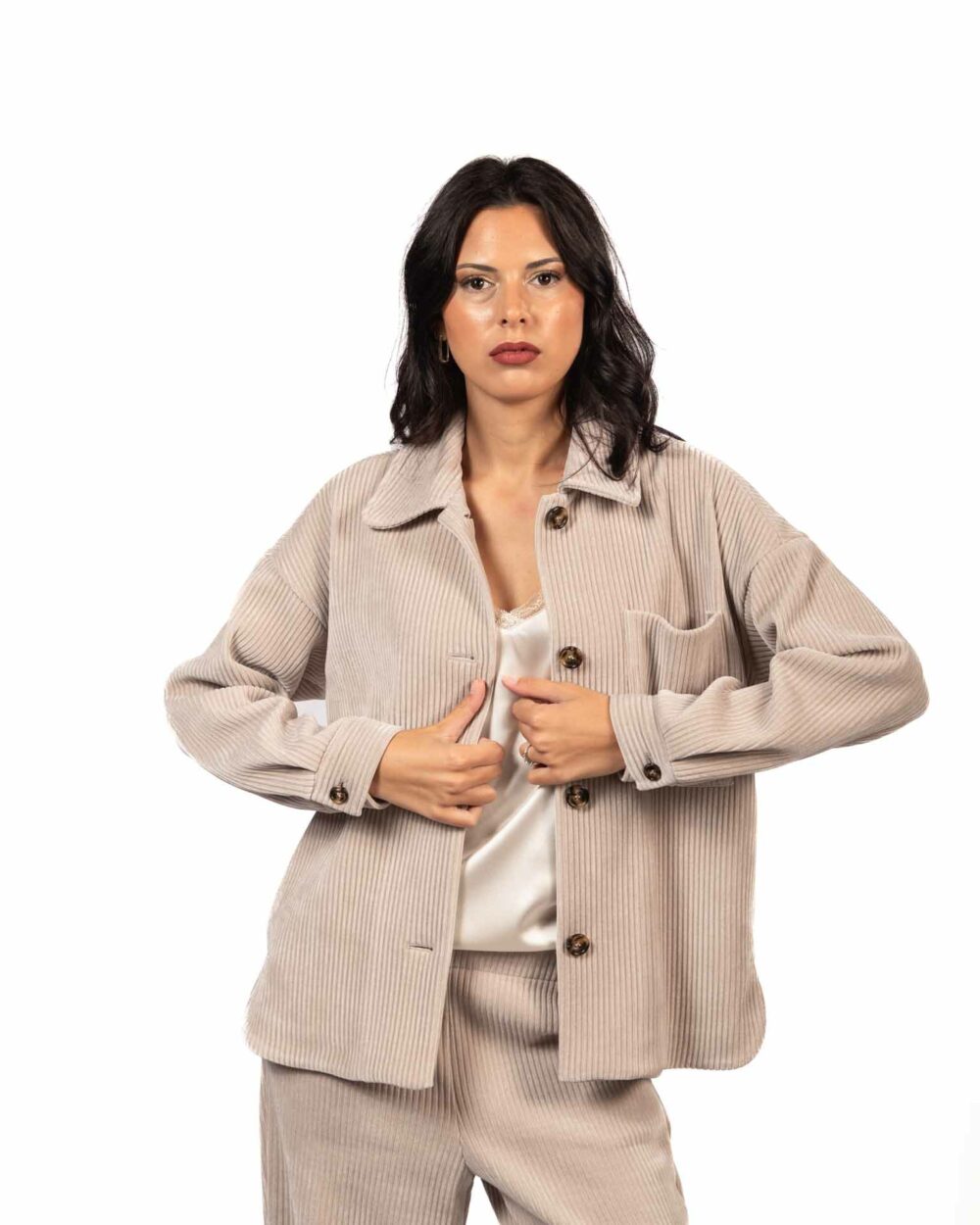 Emme marella camicia in velluto a coste - immagine 3