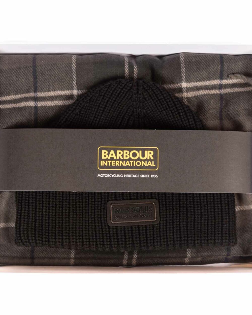 Barbour – Set Regalo da Uomo: Berretto + Sciarpa