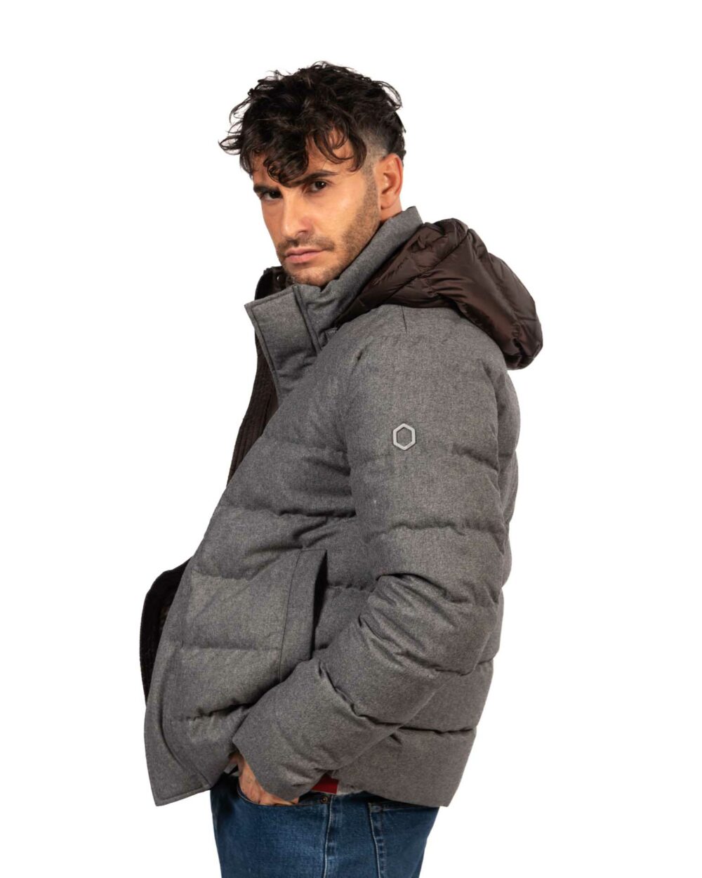 Hox giubbino grigio imbottito - immagine 2