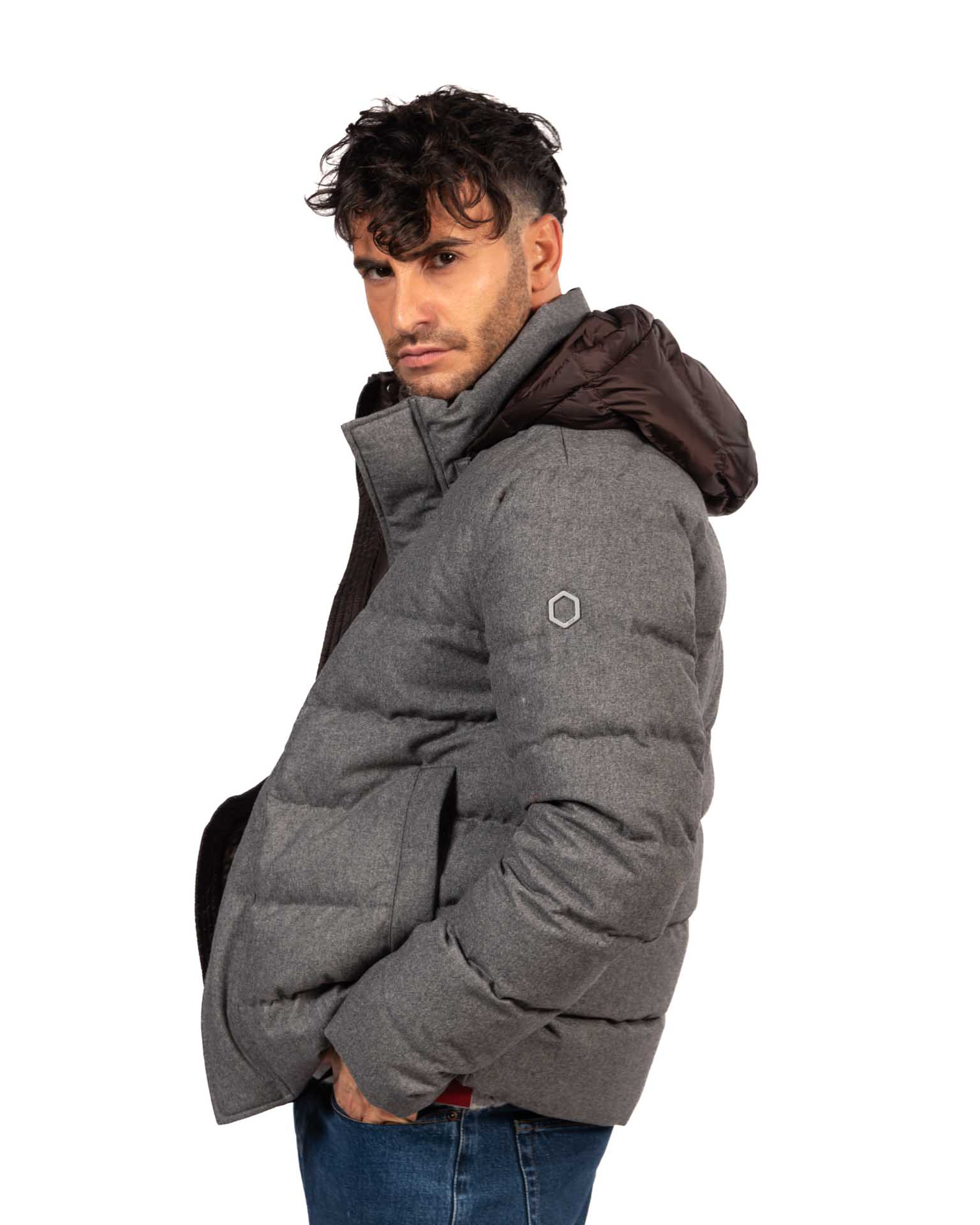 Hox giubbino grigio imbottito - immagine 2