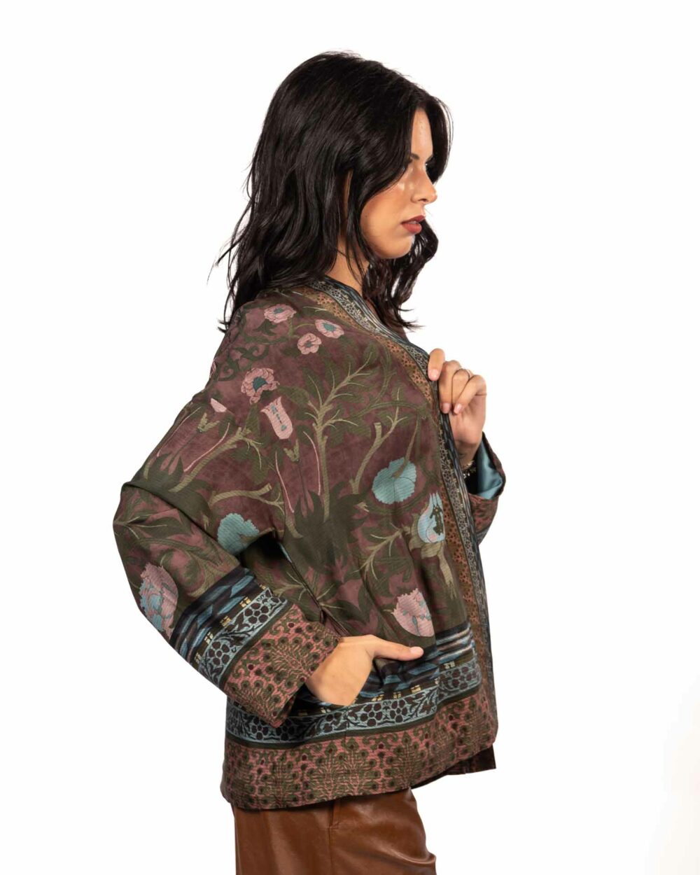 Wu side kimono corto in fantasia - immagine 2