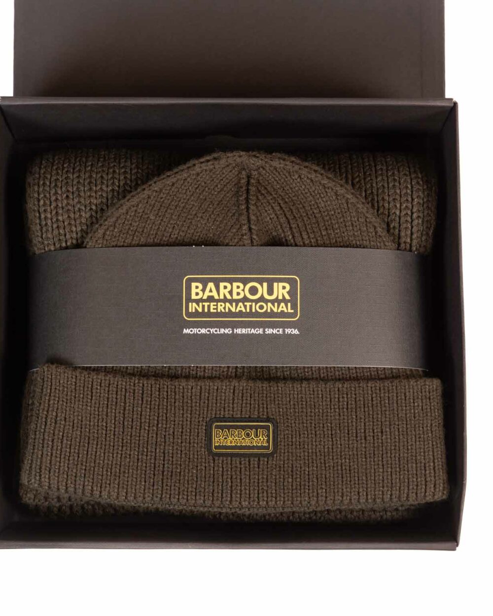 Barbour – Set Regalo da Uomo: Berretto + Sciarpa