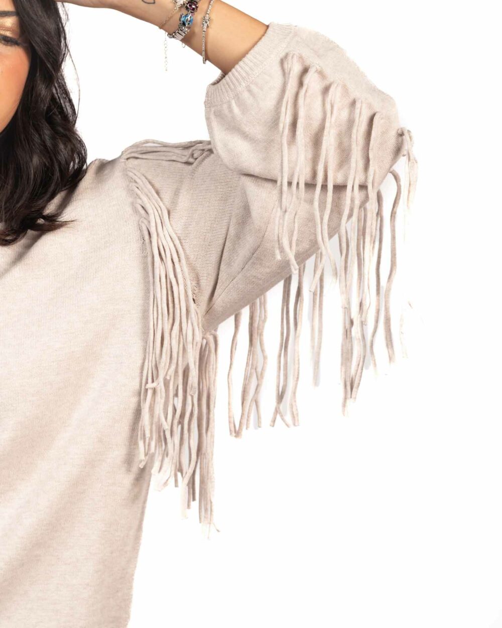 Emme marella maglia con frange - immagine 2