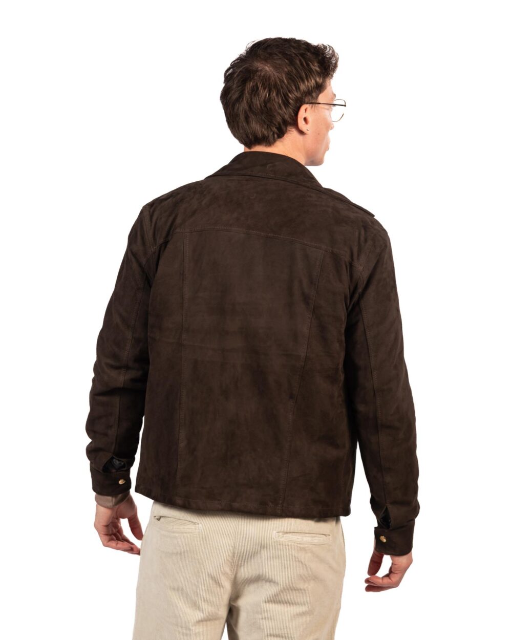 Berti mode colletion giubbino in pelle marrone - immagine 3