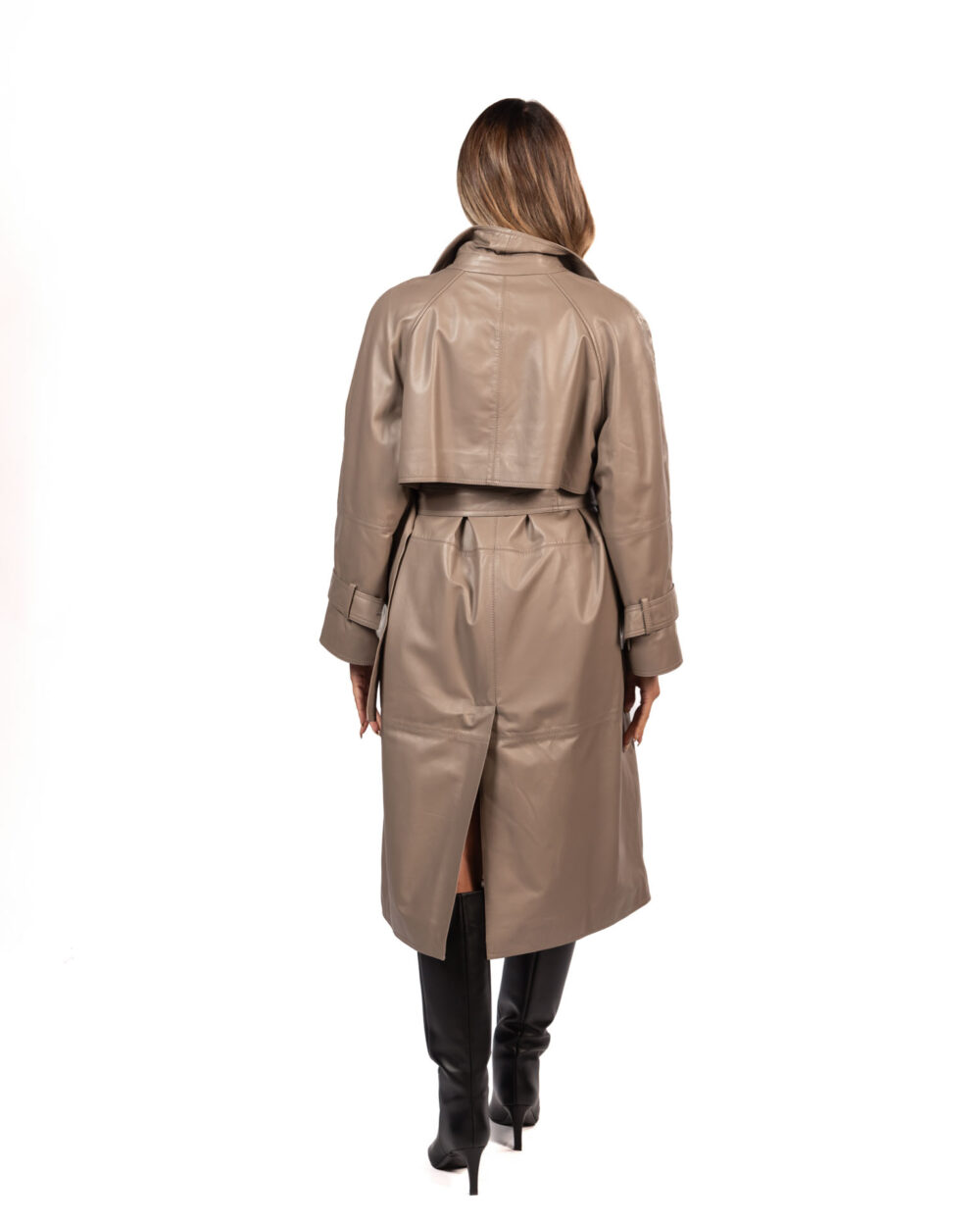 Marella Trench in pelle imbottita - FANGO - immagine 5