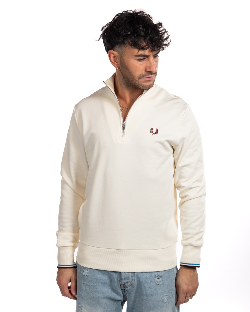 Fred Perry felpa bianca