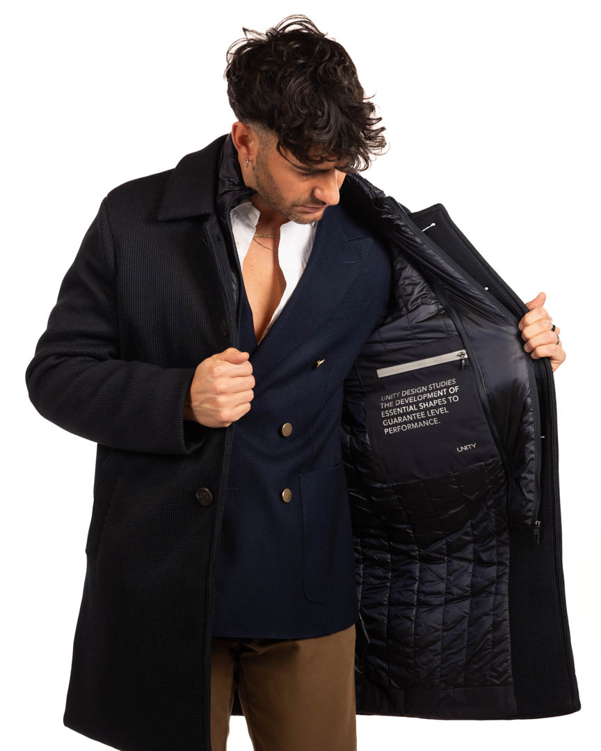 Unity giubbino lungo blu - immagine 4