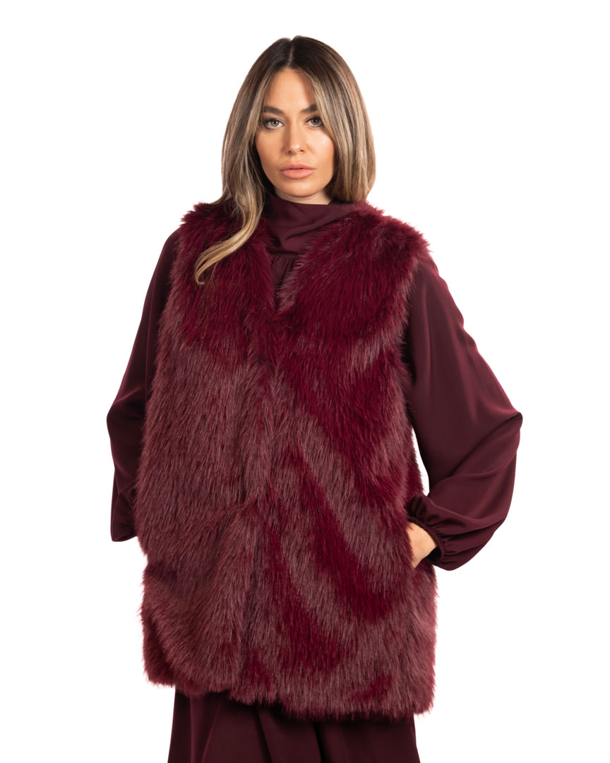 Rinascimento gilet in ecopelliccia