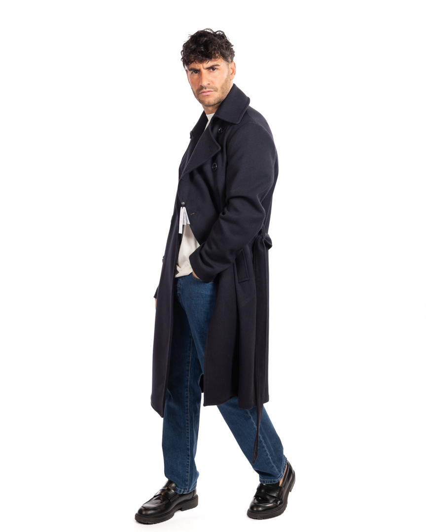 Over/d cappotto blu
